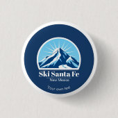 Ski Santa Fe Skiort New Mexico Button (Vorderseite)