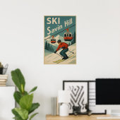 Ski Savin Hill Poster (Heimbüro)