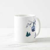 Ski Scene Winter Sports Kaffeetasse (VorderseiteRechts)