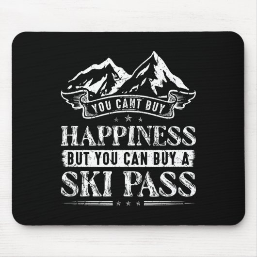 Ski-Schnee-Berge Skifahren Mousepad (Vorne)