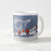 Ski-Schule Tignes 2009 Jumbo-Tasse (Vorderseite Rechts)