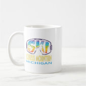 Ski Schuss Mountain Michigan Skiing Vacation Kaffeetasse (Links)