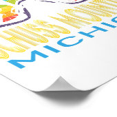 Ski Schuss Mountain Michigan Skiing Vacation  Poster (Ecke)