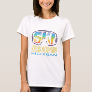 Ski Schuss Mountain Michigan Skiurlaub T-Shirt