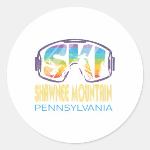 Ski Shawnee Mountain Pennsylvania Skiurlaub Runder Aufkleber