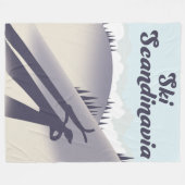 Ski Skandinavien Fleecedecke (Vorderseite (Horizontal))