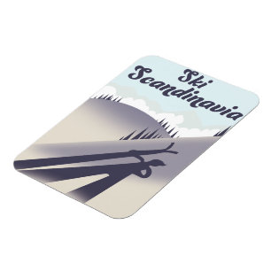 Ski Skandinavien Magnet