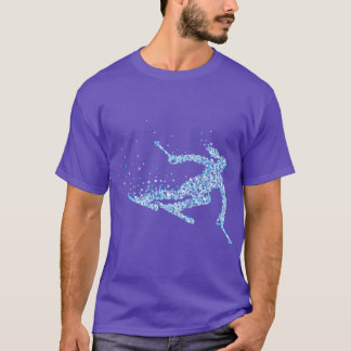 Ski Skifahren bei Weibchen T-Shirt