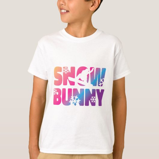 Ski Skiing Bunny Snow Bunny T-Shirt (Vorderseite)