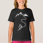 Ski Skiing Mountains Skier Winter Sports T-Shirt (Vorderseite)
