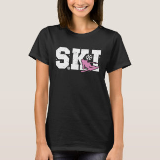Ski Skiing Ski Holiday Skiers Mountains Ski Piste T-Shirt