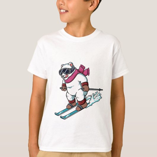 Ski Skiing  T-Shirt (Vorderseite)