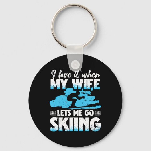 Ski Skiing Winter Sport _1 Schlüsselanhänger (Vorderseite)