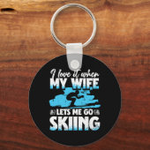 Ski Skiing Winter Sport _1 Schlüsselanhänger (Vorderseite)
