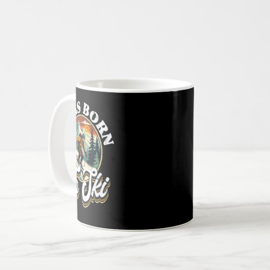 Ski Skiing Winter Sport  Kaffeetasse (Vorderseite Links)