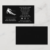 Ski-Skilehrer für Social Media Spaß Visitenkarte (Vorne/Hinten)