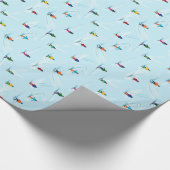 Ski Slope Geschenk Wrap Geschenkpapier (Ecke)