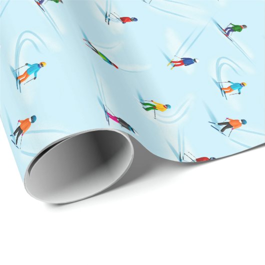 Ski Slope Geschenk Wrap Geschenkpapier (Rolleneckpunkt)
