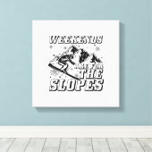 Ski Slopes Sayings | Apres Ski Skiing Skier Gifts Leinwanddruck (Insitu (Holzboden))