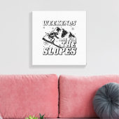 Ski Slopes Sayings | Apres Ski Skiing Skier Gifts Leinwanddruck (Insitu (Wohnzimmer))