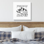 Ski Slopes Sayings | Apres Ski Skiing Skier Gifts Leinwanddruck (Insitu (Schlafzimmer))