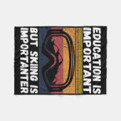 Ski Snow Mountain Ski Snowboard Gift Skiing Is Imp Fleecedecke (Vorderseite (Horizontal))