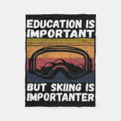 Ski Snow Mountain Ski Snowboard Gift Skiing Is Imp Fleecedecke (Vorderseite)