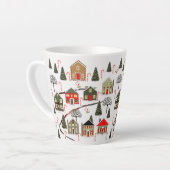 Ski Snow Ski Holiday Geschenk Milchtasse (Linke Ecke)