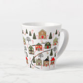 Ski Snow Ski Holiday Geschenk Milchtasse (Rechte Ecke)