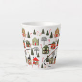 Ski Snow Ski Holiday Geschenk Milchtasse (Vorderseite)