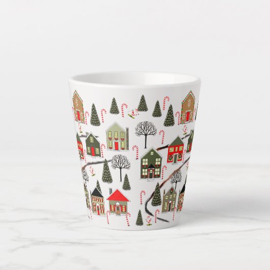 Ski Snow Ski Holiday Geschenk Milchtasse (Vorderseite)