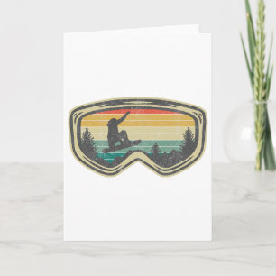 Ski Snowboard Gebirge Schnee Skifahren Shirts Gesc Karte