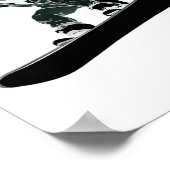 Ski Snowboard Goggles Funny Ski Snowboarden Ca Poster (Ecke)