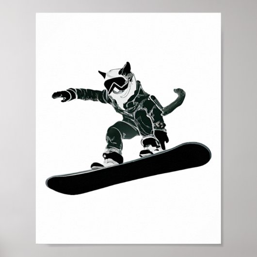 Ski Snowboard Goggles Funny Ski Snowboarden Ca Poster (Vorne)