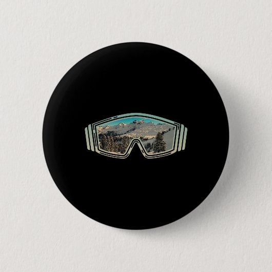 Ski Snowboard Goggles Wintergebirge Snowboardin Button (Vorderseite)