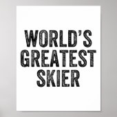 Ski-Snowboard Snowboarder der Welt Poster (Vorne)