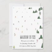 Ski & Snowboard Themeneinladungen Einladung (Vorderseite)