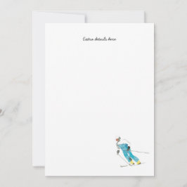 Ski & Snowboard Themeneinladungen Einladung