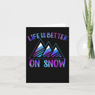Ski Snowboarden ist besser auf Schnee Skilov Karte