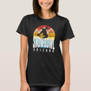 Ski Snowbowl Arizona Krasser Skijumper Retro Sunse T-Shirt
