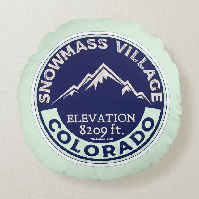 Ski Snowmass CO Kissen (Vorderseite)