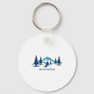 Ski Snowstar Illinois Skigebiet Skifahren Skifahre Schlüsselanhänger