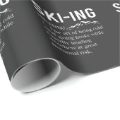 Ski Spaß Skifahren Funny Winter Sportjoch Geschenkpapier (Rolleneckpunkt)