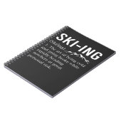 Ski Spaß Skifahren Funny Winter Sportjoch Notizblock (Linke Seite)