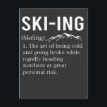 Ski Spaß Skifahren Funny Winter Sportjoch Postkarte<br><div class="desc">Ski Spaß Skifahren Funny Winter Sportjoke.</div>