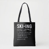 Ski Spaß Skifahren Funny Winter Sportjoch Tasche (Vorderseite)