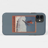 Ski-Sprung - PLM olympisches Promo-Plakat Case-Mate iPhone Hülle (Rückseite (Horizontal))