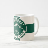 Ski Steamboat Green Tasse (VorderseiteRechts)