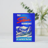 Ski Stowe Vermont Vintage Postcard Postkarte (Stehend Vorderseite)