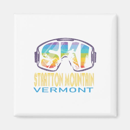 Ski Stratton Mountain Vermont Skiurlaub Magnet (Vorne)
